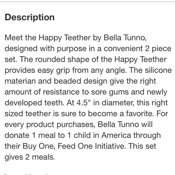 Bella Tunno Teether Neutral - 2pk - Picture 5 of 9